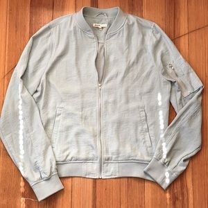 Light Blue Bomber Jacket